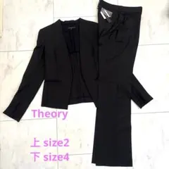 美品✨Theory SUPER TAILOR パンツスーツ ブラック ＭL