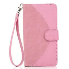 【訳あり】iPhone 12 mini 花柄 レース 手帳型 ケース