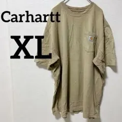 ✨海外古着✨Carhartt 【XL】ベージュ Tシャツ メンズ レディース