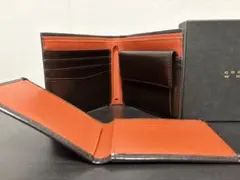 【COMPLETE WORKS 】二つ折り財布 ダークブラウン オレンジのサムネイル