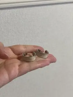 ピアス　ホワイトリング