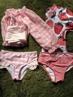 女の子用セパレート水着セット 100cm