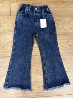 デニムフレアパンツ 110cmのサムネイル