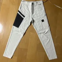 スリムフィット ワークパンツ ホワイト/ブラック