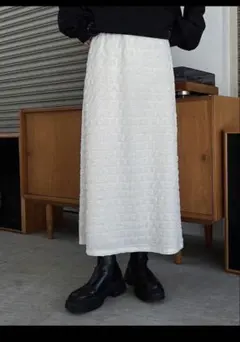 ✨春物✨【SHEIN】シーイン　ロングタイトスカート　ホワイト　M