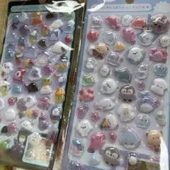 かわいさいっぱいぷっくりシール　２シート