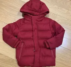 GLOBAL WORK 赤 フード付きダウンコート Lサイズ　110-120cm