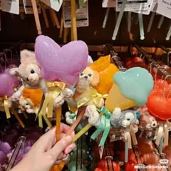 ダッフィーフレンズ　リーナベル　ぬいぐるみスティック