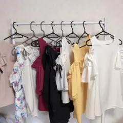 麗美愛用♪オフショルダー フリル 半袖トップス8点セット