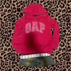 平成ギャル グランジ y2k GAPジップパーカー