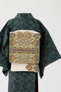 「モダンオリエント」中国三大刺繍 相良刺繍　袋帯