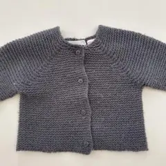 ZARAベビー　グレー ニットカーディガン 6-9ヶ月