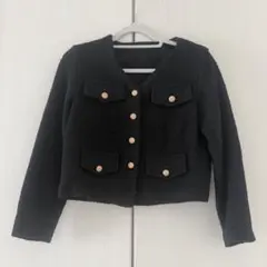 ツイードジャケット （ブラック）