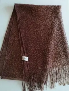 アニマル柄　TOPKAPI シルクストール☆レオパード柄 ヒョウ柄　ブラウン