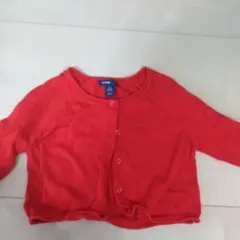 レッドベイビーギャップ カーディガン 80～90　赤