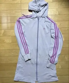 adidas フード付ロングパーカー US 10