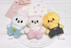 【デニム1点】skzoo スキズ　ぬい服　サロペット　ポガリ　編み物　毛糸