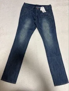 新品未使用タグ付き　ppfm エンボス加工デニムパンツ　y2k 00s 立体加工のサムネイル