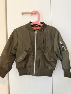 COMME CA ISM MA-1ジャケット 100cm オリーブ