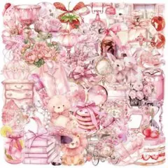 T248／コラージュ素材/海外/ステッカー/シール/PET