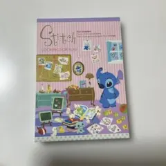 新品❤️スティッチ　メモ帳　シール付き　ディズニー　柄5種類　平成　レトロ　廃盤