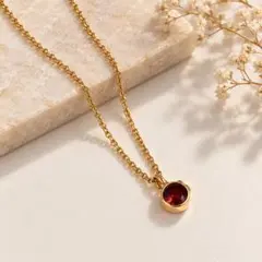 【1月モチーフ】誕生石カラー ペンダント ネックレス【即購入可】