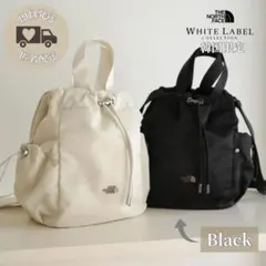 韓国限定✨ ノースフェイス BONNEY バケットバッグ ミニ　ブラック