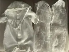 帽子付きカバーオール　セレモニードレス