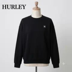 Hurley ハーレー スウェット トレーナーSブラック ワンポイントロゴ 刺繍のサムネイル