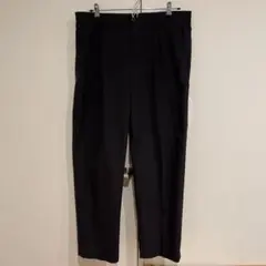 ユニクロ タックワイドパンツ/ライト ブラック L