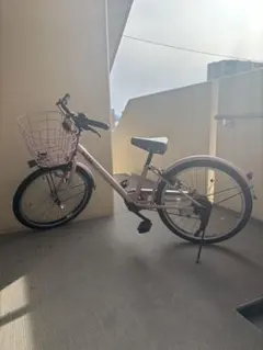 ポコポコ 子供用自転車 白/赤 前カゴ付き - メルカリ