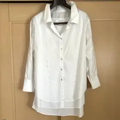 MAID IN HEAVEN CRY ホワイト 長袖 シャツ　変形シャツクライのサムネイル