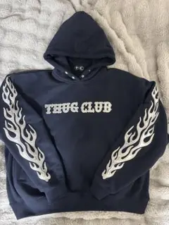 ヨ*ム様 THUG CLUB パーカー フーディー fire BTS スキズ THUG CLUB パーカー フーディー fire BTS スキズ - メルカリ