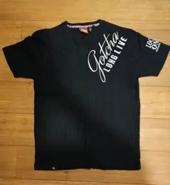 GOTCHA VネックTシャツ ブラック Lサイズ