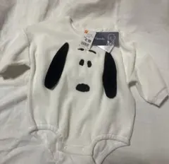 スヌーピー フリースロンパース 新品