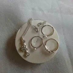 シルバーネックレス&指輪