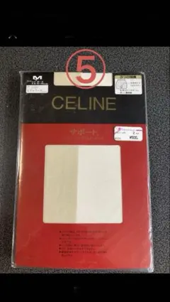 CELINE サポートストッキング ホワイト/クリーム