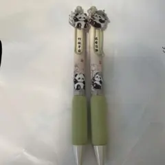 パンダキャラクターボールペン2本セット　海外制