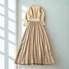 ラグナムーン ニットドッキングワンピース S 美品　マキシロング