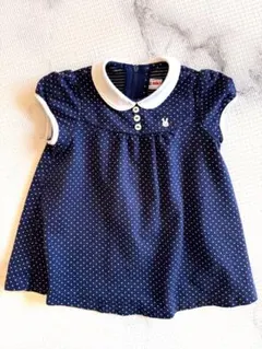 miki house 水玉模様 ワンピース 80 ミキハウス