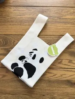 【空港正規品】かわいいパンダのニットバッグ
