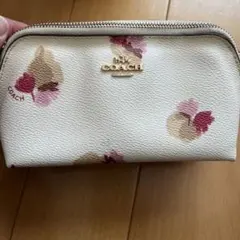 COACH フラワープリント ポーチ