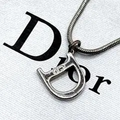 Dior ヴィンテージ Dモチーフ ネックレス CDロゴ スネーク チェーン