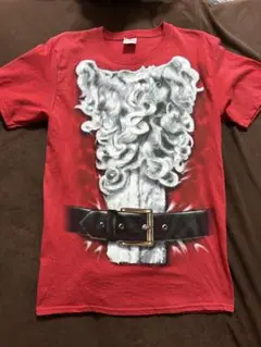 FRUIT OF THE LOOM サンタデザイン Tシャツ Sサイズ 赤
