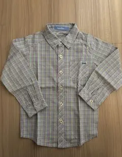 familiar チェック柄 長袖シャツ 110