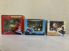マリオカート　プルバックフィギュア 3種セット ルイージ、キノピオ、ヨッシー