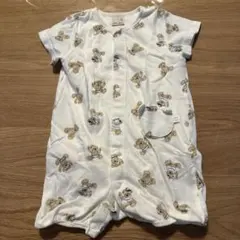 petit main クマ柄ロンパース 60-70cm