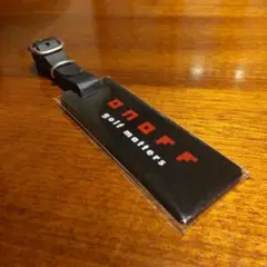 ONOFF ゴルフバッグネームプレート　黒のサムネイル