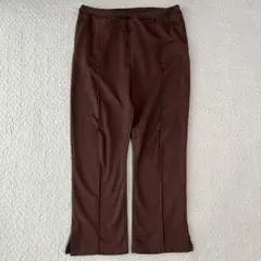 LEPSIM マタニティパンツ ブラウン ウエストゴム フリーサイズ　きれいめ