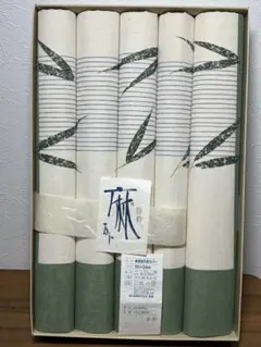 一枚に布擦れあり【匿名配送】和色 座布団カバー　55×59cm 麻混 5客分